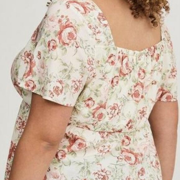 Babydoll laceup top - Picture 3 of 4